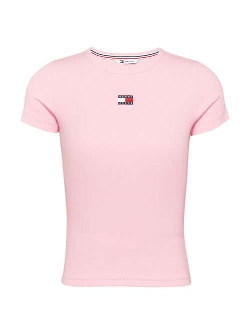 T-shirt donna rosa in cotone Tommy Jeans | DW0DW17881TH3